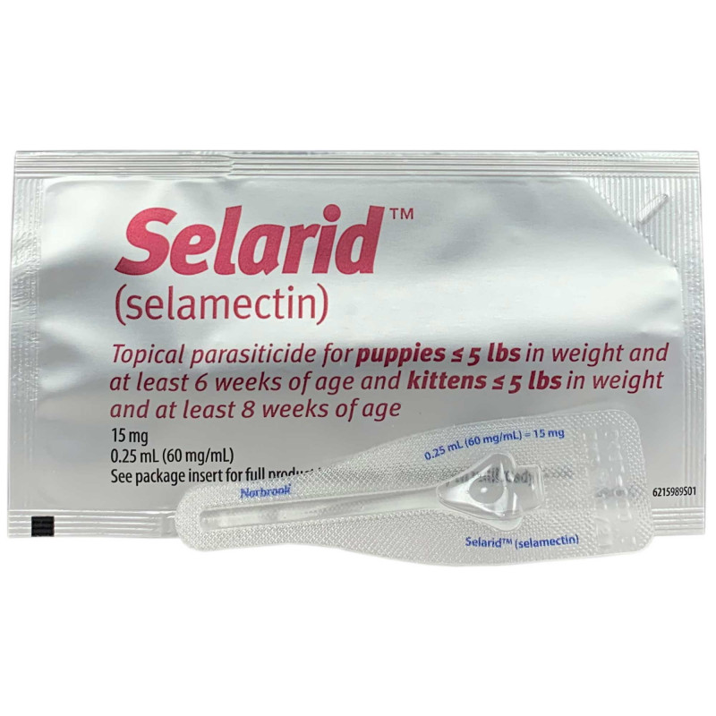 Selarid (selamectin) generic to Revolution Pet VM