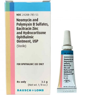 B.N.P. with Hydrocortisone Triple Antibiotic Ophthalmic Ointment Category