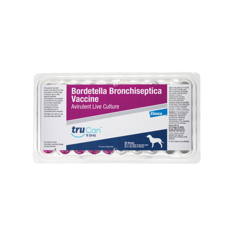 Bronchi shield Oral 25 Ds Tray With Syringe TruCan B Pet VM