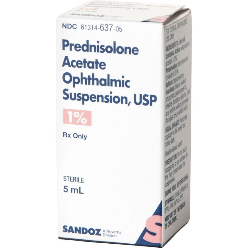 Prednisolone Acetate 1% Ophthalmic Suspension 5ml