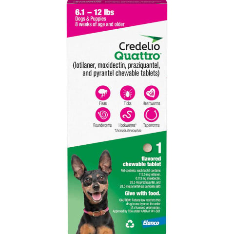 Credelio Quattro 6-12 lbs 1 dose