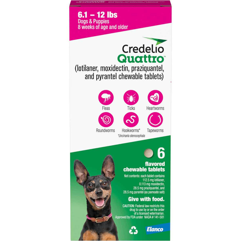 Credelio Quattro 6-12 lbs 6 doses